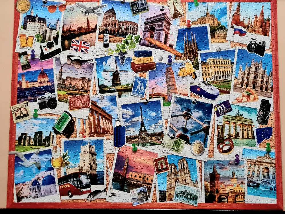 Snapshots of Europe - White Mountain Puzzles puzzle collectible [Barcode 724819263981] - Main Image 2