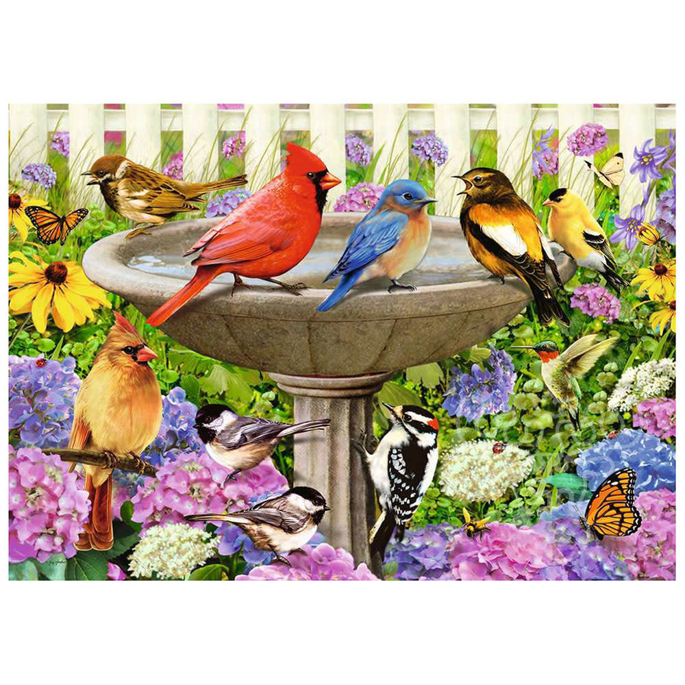 At The Birdbath - Ravensburger puzzle collectible [Barcode 4005556167937] - Main Image 2