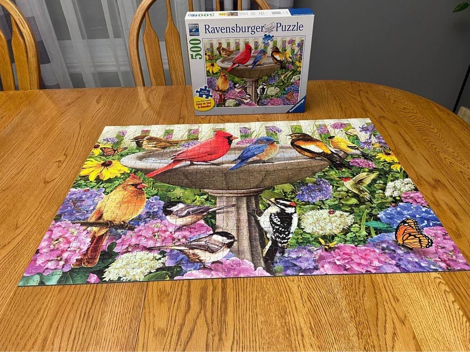 At The Birdbath - Ravensburger puzzle collectible [Barcode 4005556167937] - Main Image 3