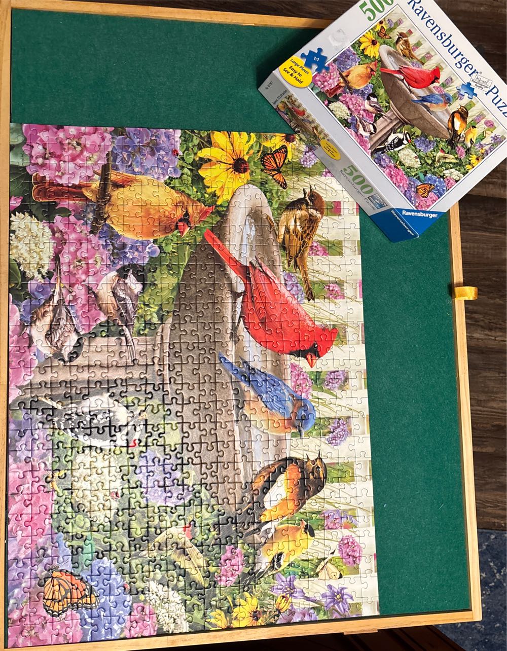 At The Birdbath - Ravensburger puzzle collectible [Barcode 4005556167937] - Main Image 4