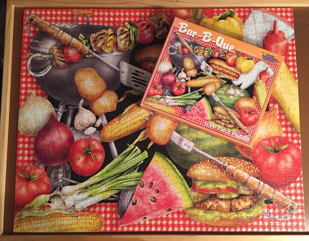 Bar-B-Que - White Mountain Puzzles puzzle collectible [Barcode 724819250370] - Main Image 3