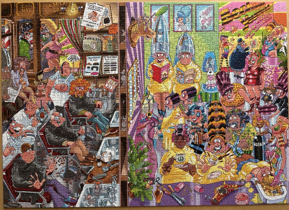 #3 Back to…? - Barbers and Beehives? - Wasgij Back To 3 puzzle collectible [Barcode 8710126191477] - Main Image 2