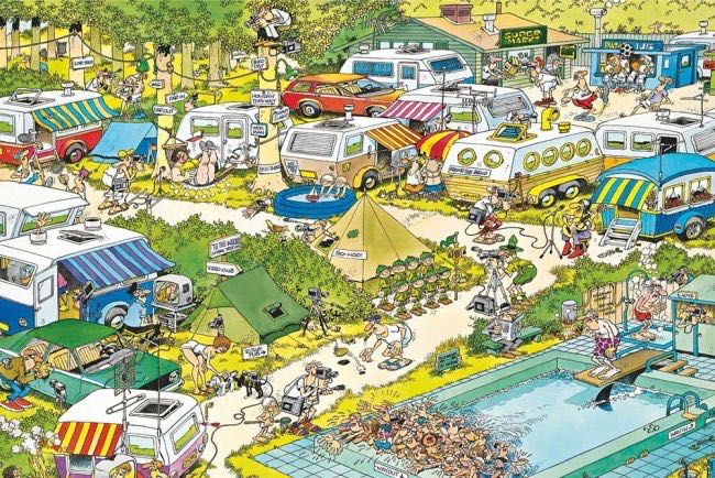 Bij de tandarts, Camping chaos, Verhuiskoorts 81168 - Jumbo puzzle collectible [Barcode 8710126811689] - Main Image 2