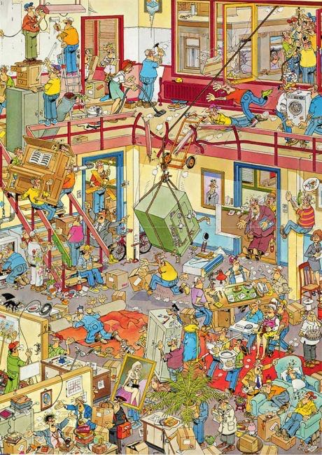 Bij de tandarts, Camping chaos, Verhuiskoorts 81168 - Jumbo puzzle collectible [Barcode 8710126811689] - Main Image 3