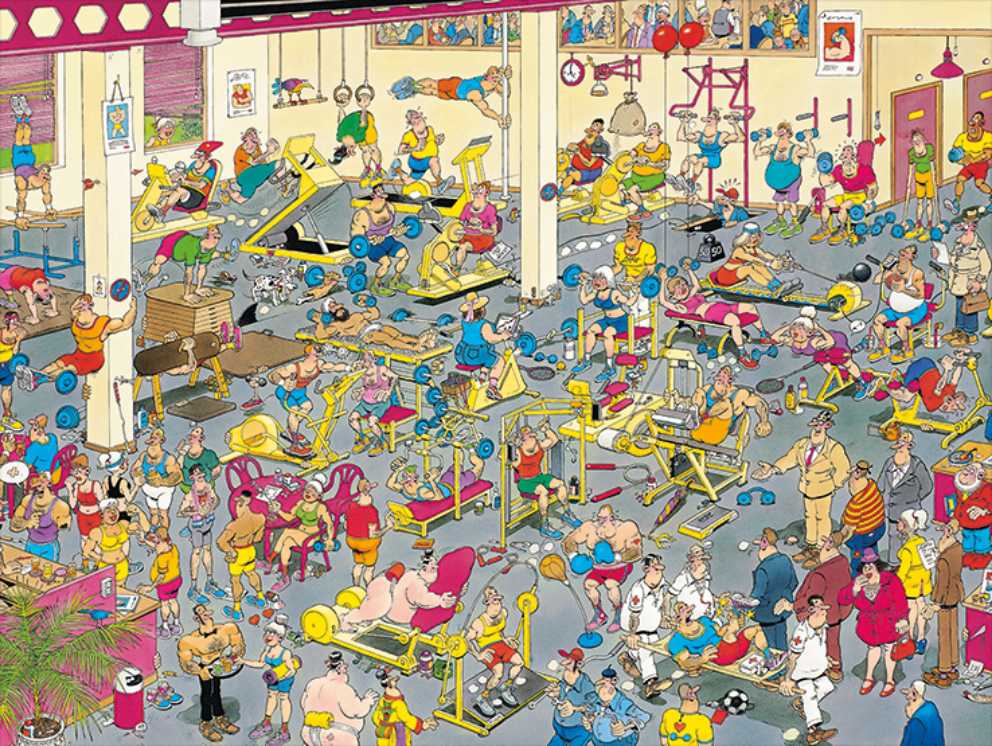 The Big Leak | At The Gym | Grand Café - Jumbo puzzle collectible [Barcode 8710126811207] - Main Image 4