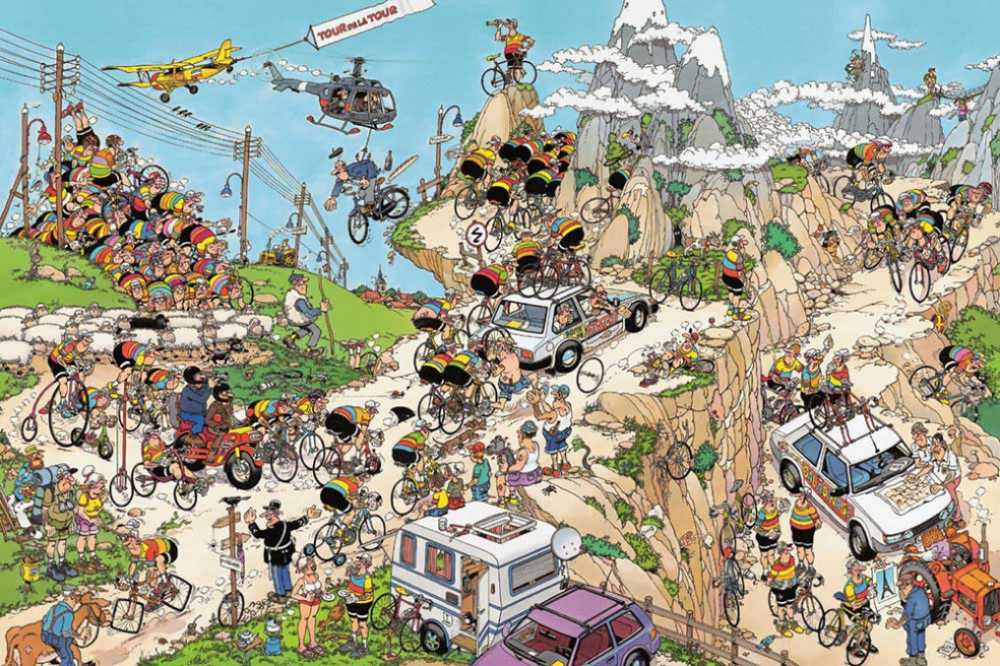 Jan van Haasteren. Tour de France,  Moterrace  - Jumbo puzzle collectible - Main Image 2