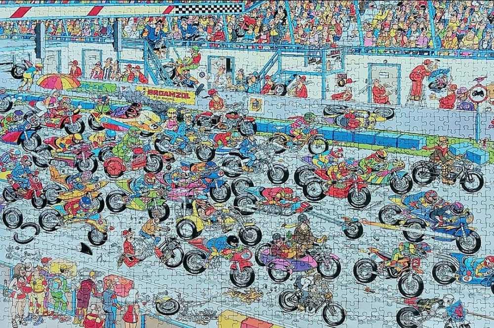 Jan van Haasteren. Tour de France,  Moterrace  - Jumbo puzzle collectible - Main Image 3