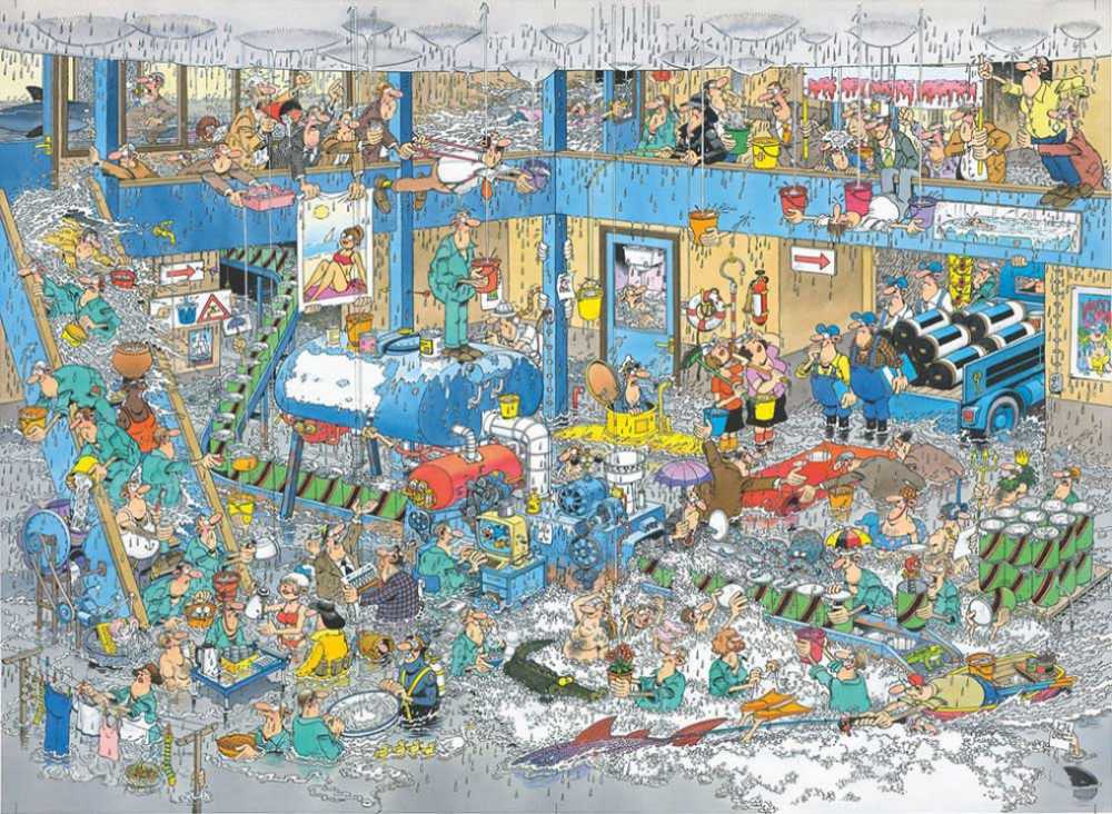 Jan van Haasteren. De Lekkage - Jumbo puzzle collectible - Main Image 2