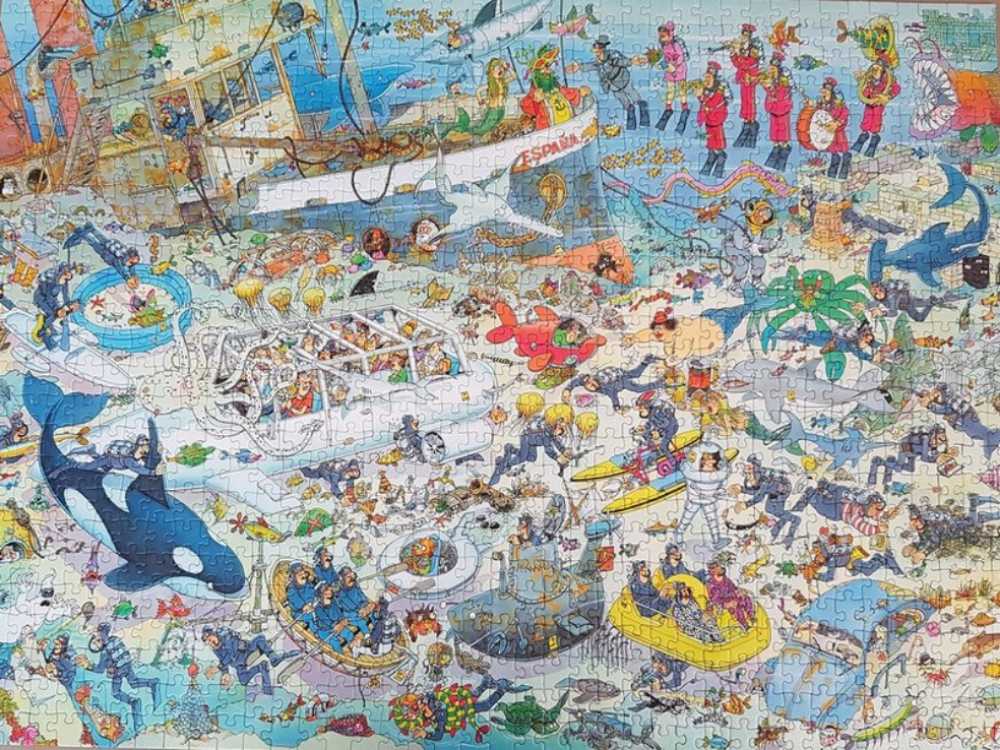 017079 Pret onder water. - Jumbo puzzle collectible - Main Image 2