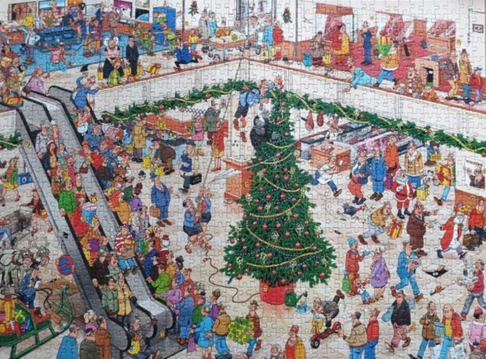 Jan van Haasteren. Kerstkoopjes, Black Friday - Jumbo puzzle collectible - Main Image 2