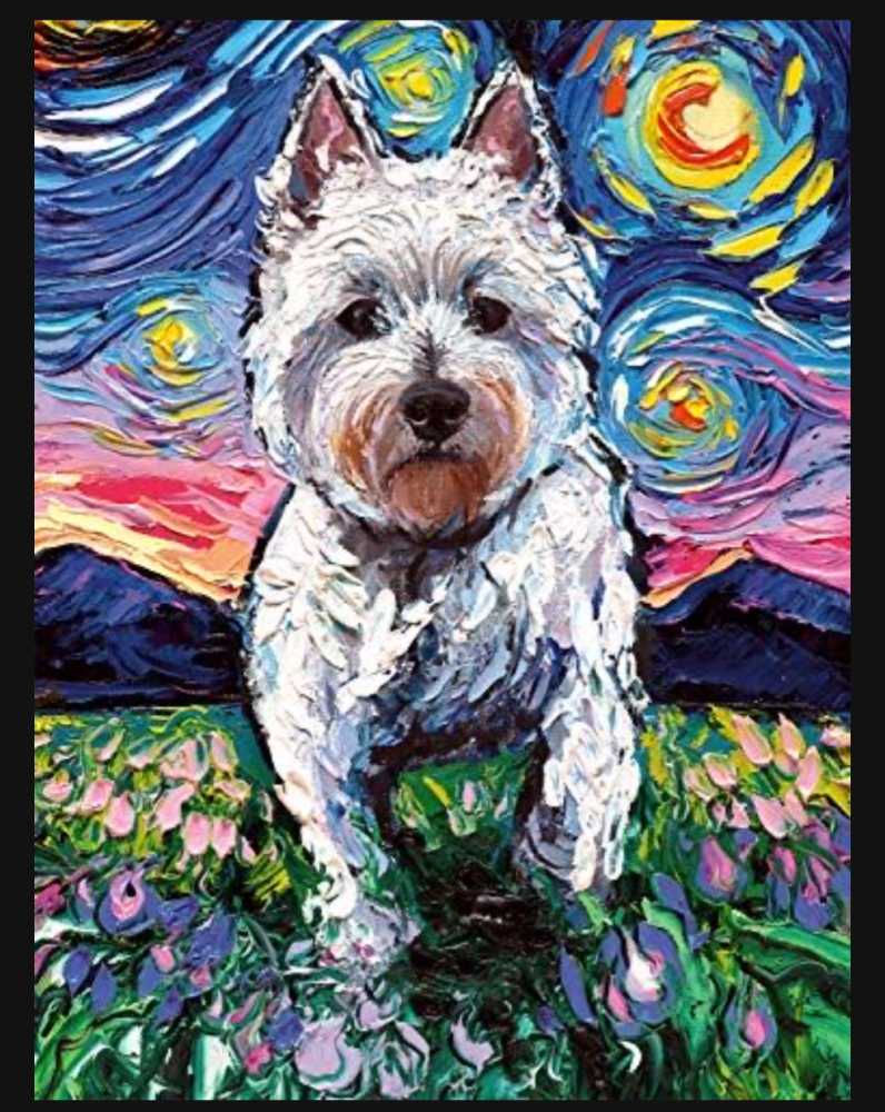 Westie Night - Buffalo Games puzzle collectible [Barcode 079346173532] - Main Image 2