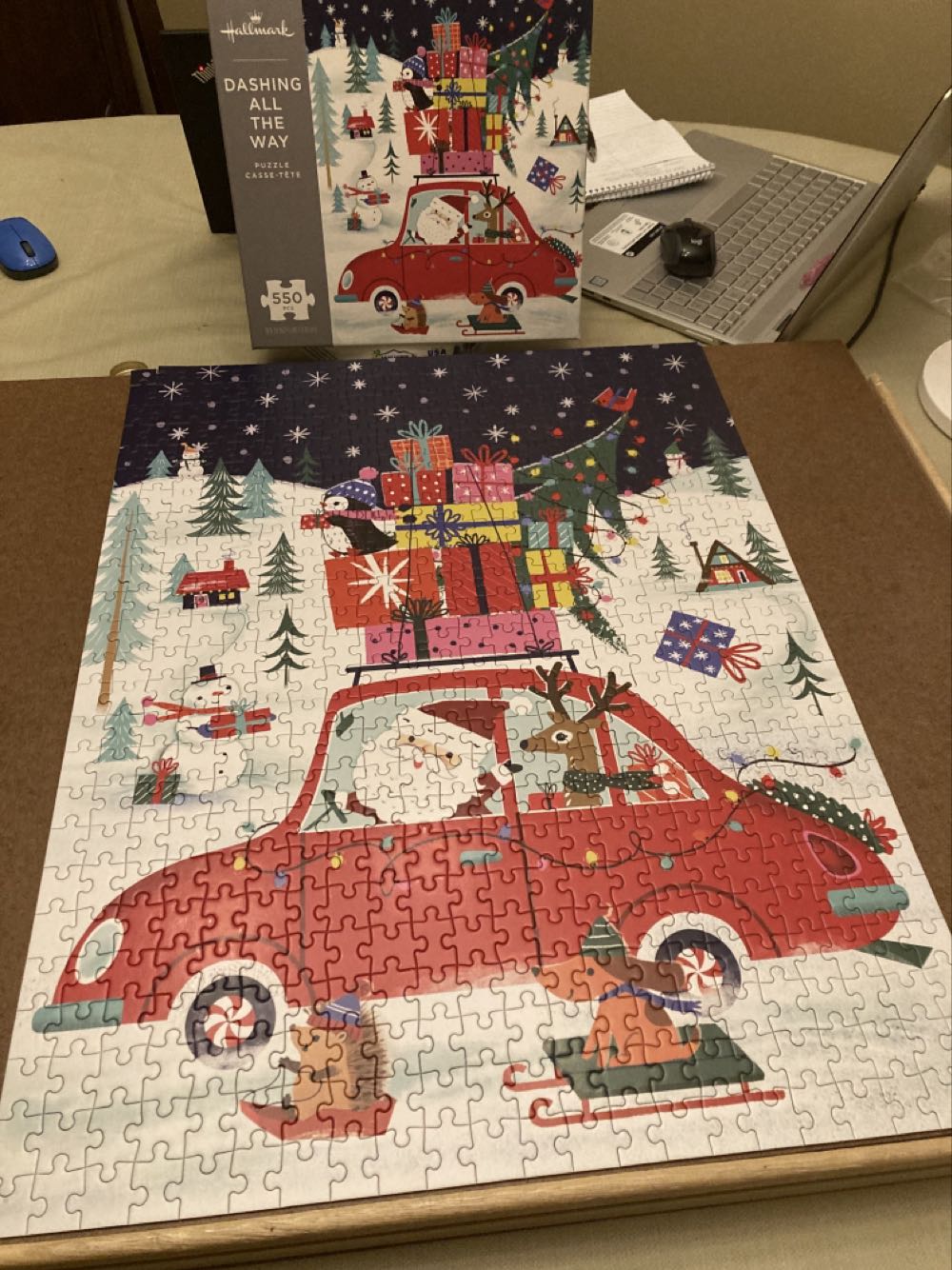 Dashing All The Way - Hallmark puzzle collectible [Barcode 763795749539] - Main Image 2