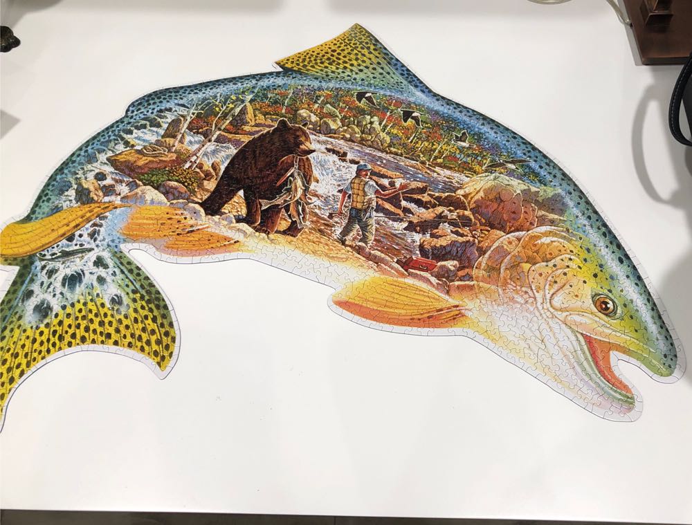 Schools Out Fish Shaped - *T/S - Suns Out puzzle collectible [Barcode 796780901360] - Main Image 2