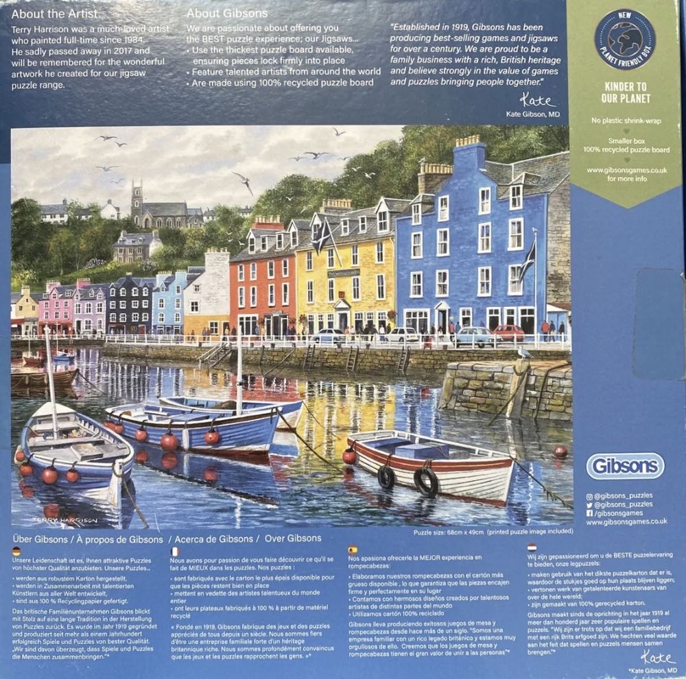 Tobermory - Gibsons puzzle collectible [Barcode 5012269060584] - Main Image 2