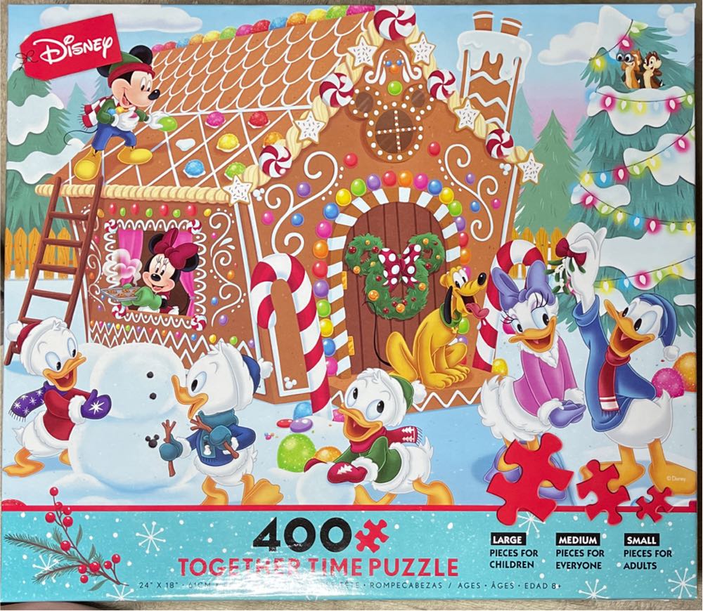 Disney Mickey Mouse time together gingerbread house - Ceaco puzzle collectible [Barcode 021081232319] - Main Image 2