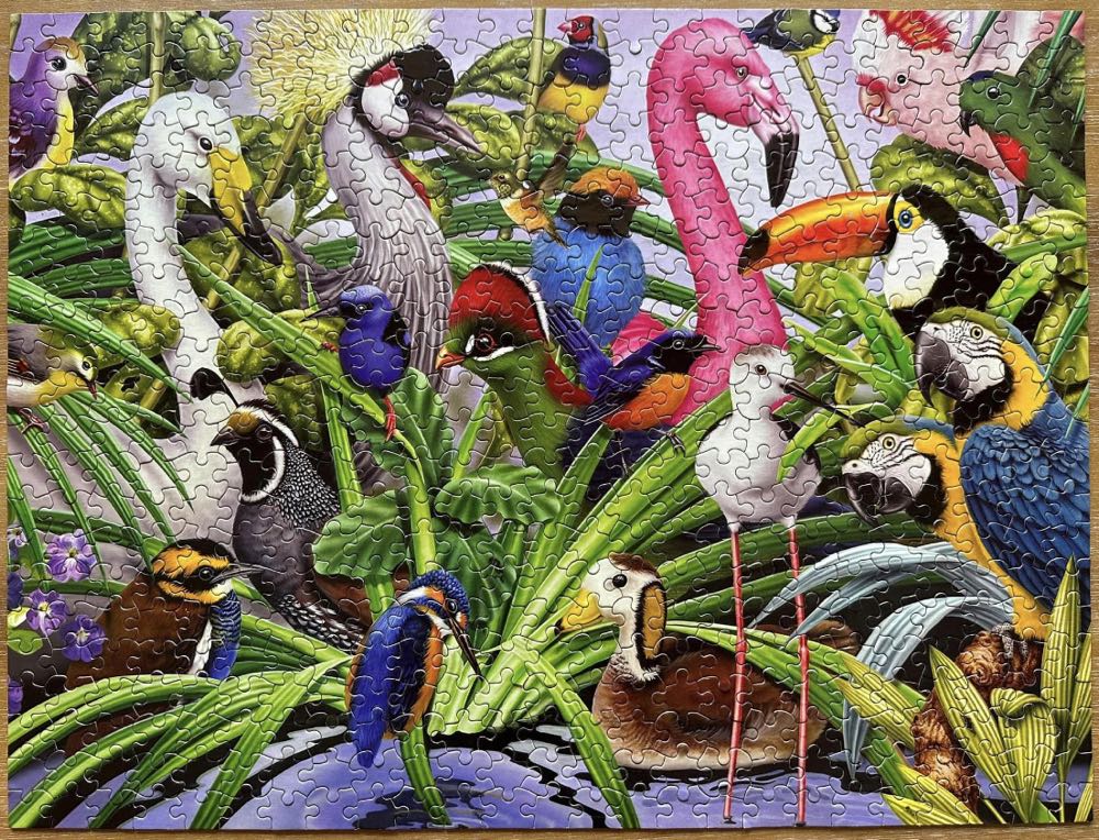 ***Feathered Friends- KWN BB - White Mountain puzzle collectible [Barcode 724819251551] - Main Image 2
