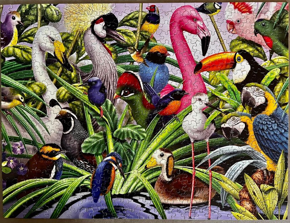 ***Feathered Friends- KWN BB - White Mountain puzzle collectible [Barcode 724819251551] - Main Image 3