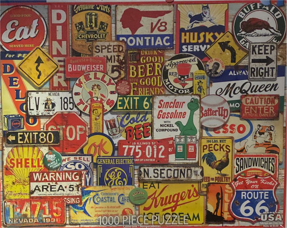 Great Old Signs - White Mountain puzzle collectible [Barcode 724819264841] - Main Image 2