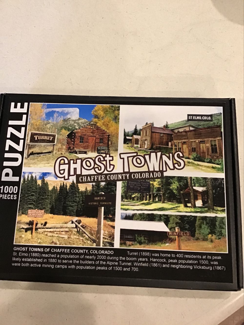 Ghost Towns, Chaffee County, Colorado - Swift River puzzle collectible [Barcode 704846705777] - Main Image 2