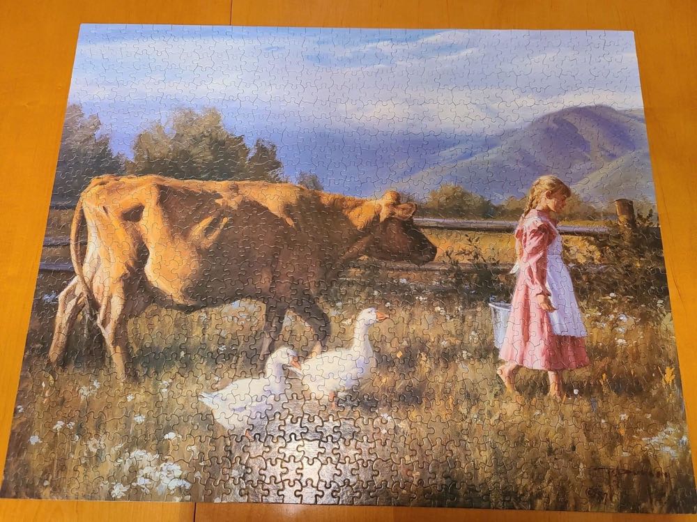 The Morning Walk - White Mountain Puzzles puzzle collectible - Main Image 2