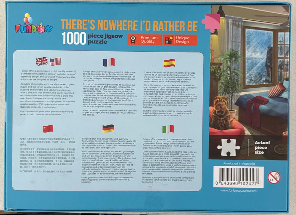There’s Nowhere I’d Rather Be - Funbox puzzle collectible [Barcode 643690102427] - Main Image 2