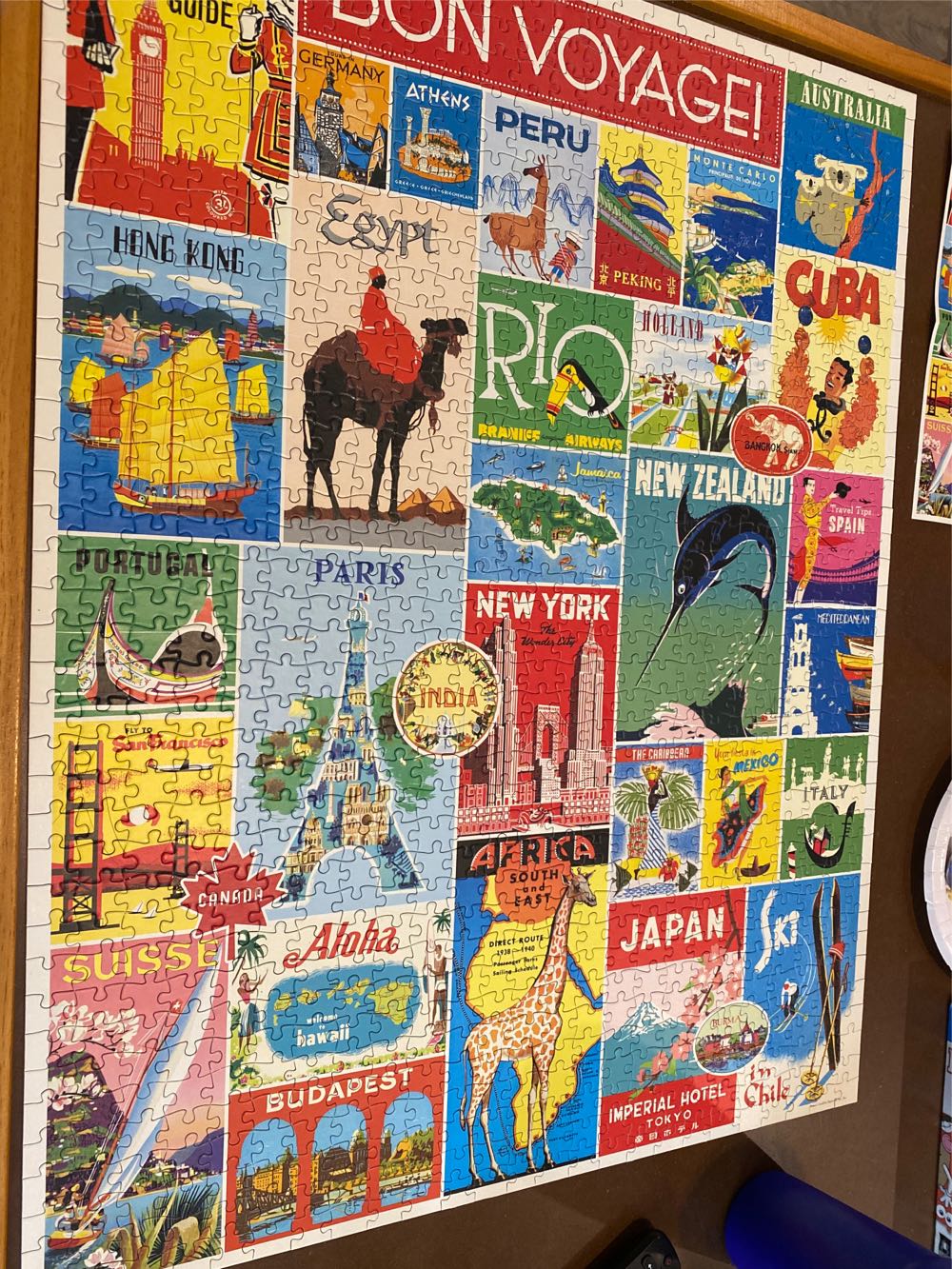 Travel - Cavallini & Co. puzzle collectible [Barcode 9781635446395] - Main Image 2