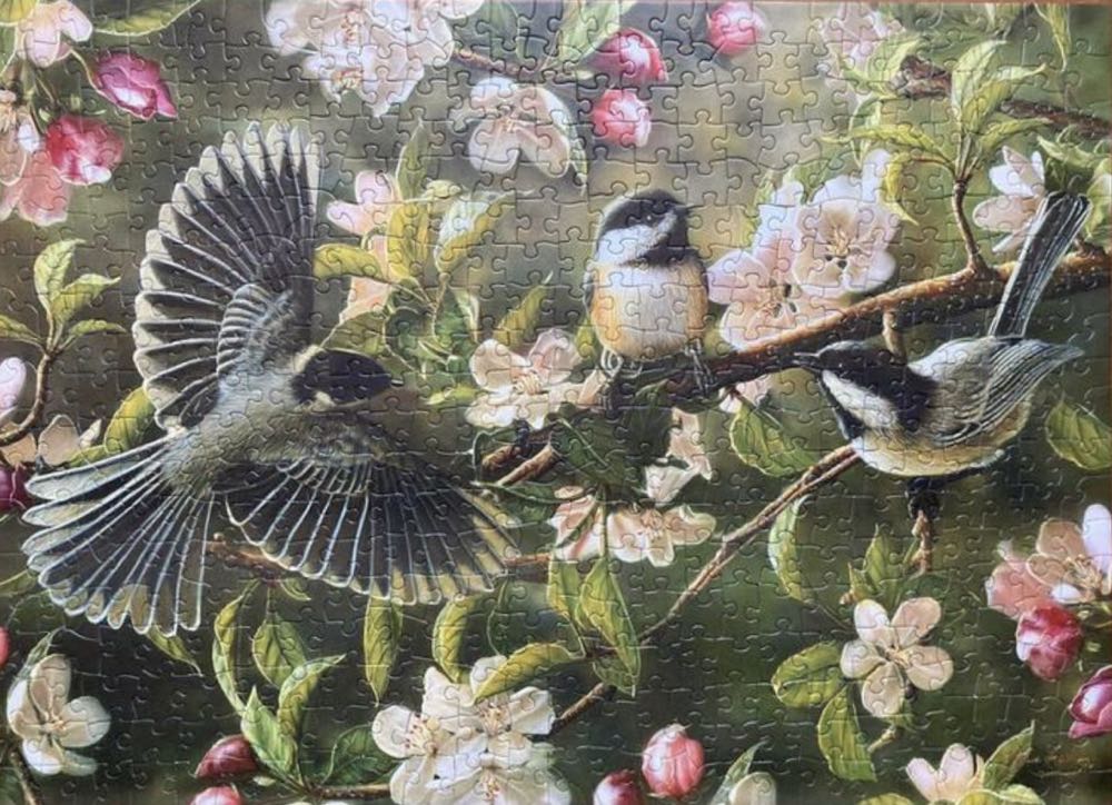 Chickadeedeedees - Cobble Hill Puzzle Company puzzle collectible [Barcode 625012850490] - Main Image 3