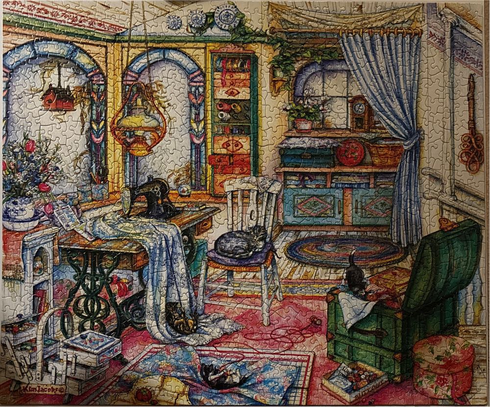 My Sewing Room - SunsOut puzzle collectible [Barcode 796780234192] - Main Image 2