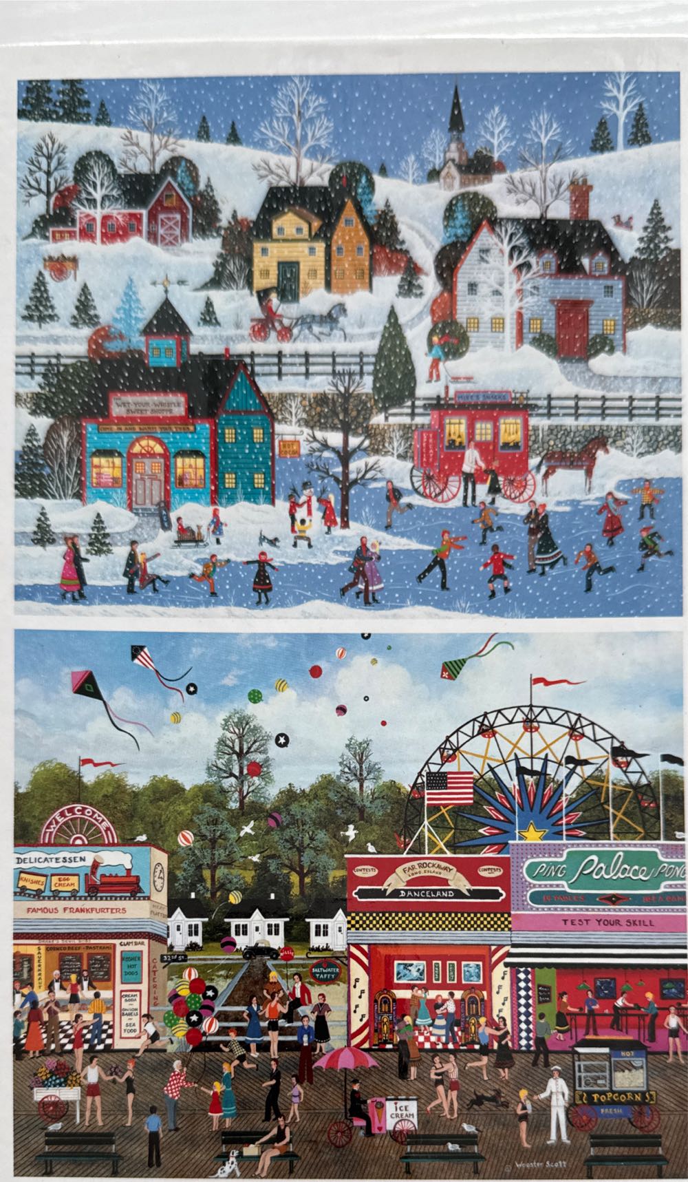 4 Puzzle Box Set: Four Seasons Collection - Ceaco puzzle collectible [Barcode 021081036429] - Main Image 2