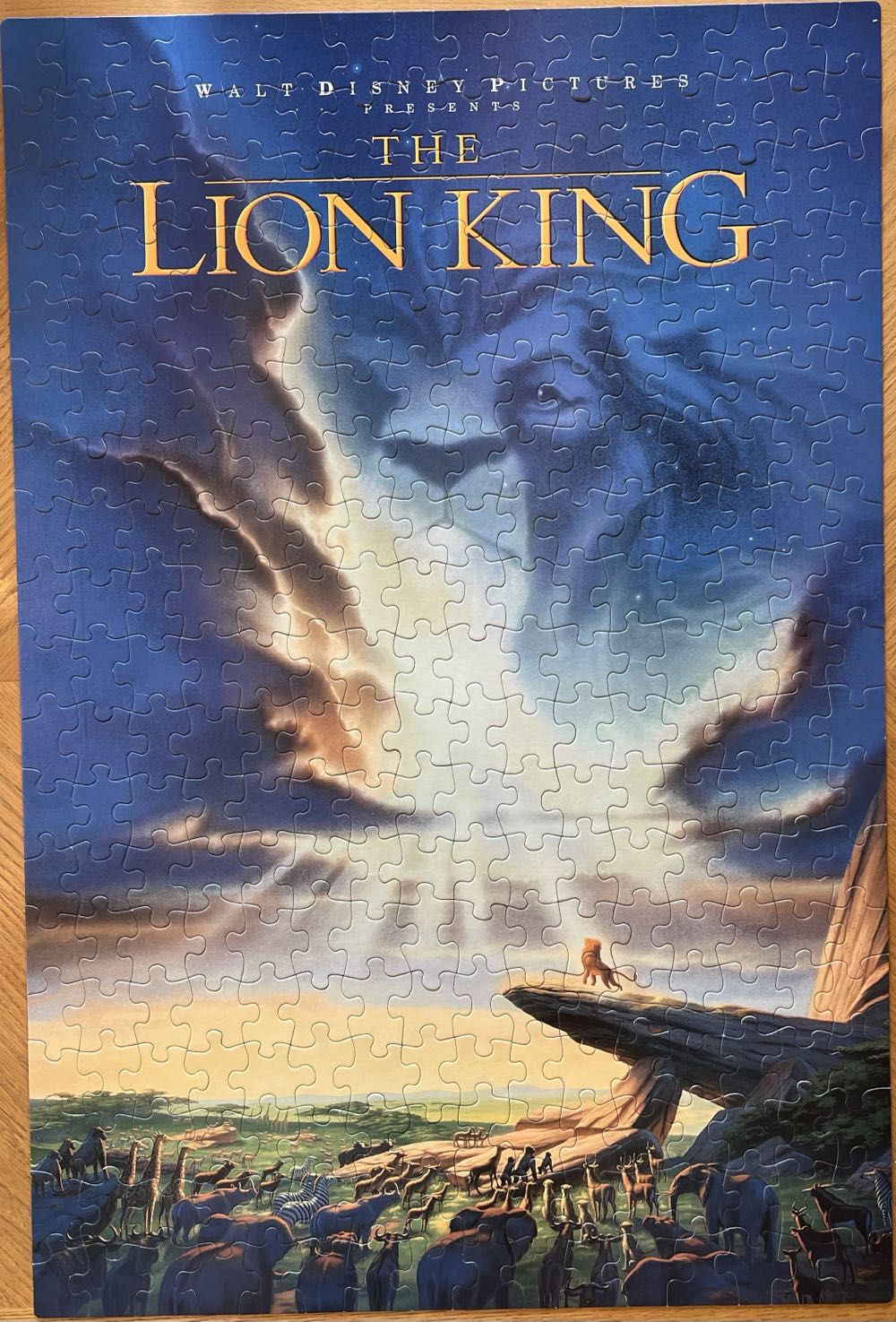 The Lion King - Movie Poster Puzzle - Golden puzzle collectible [Barcode 033500052439] - Main Image 2