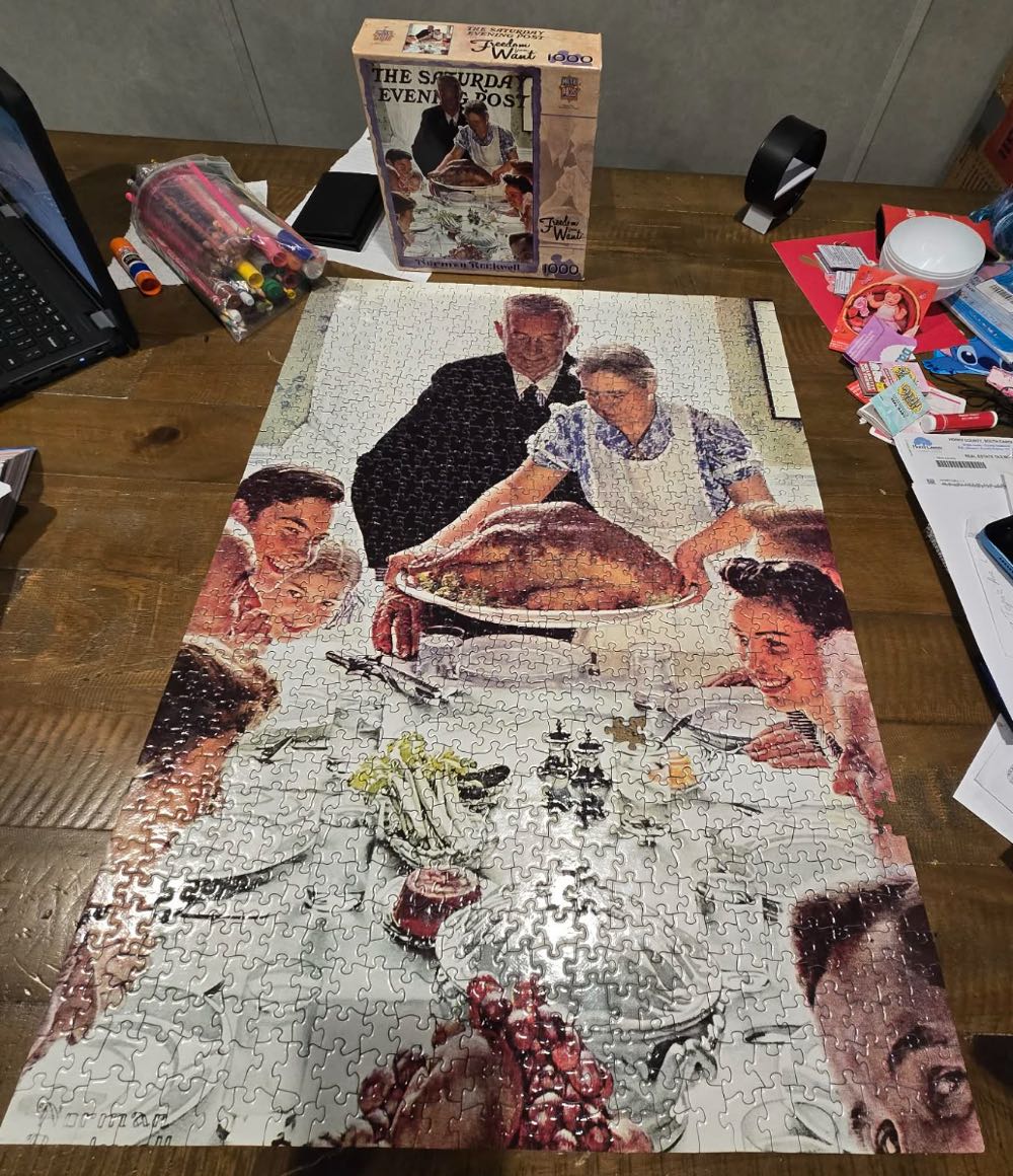 Freedom From Want ❌ (-2) - Master Pieces puzzle collectible [Barcode 705988713682] - Main Image 2