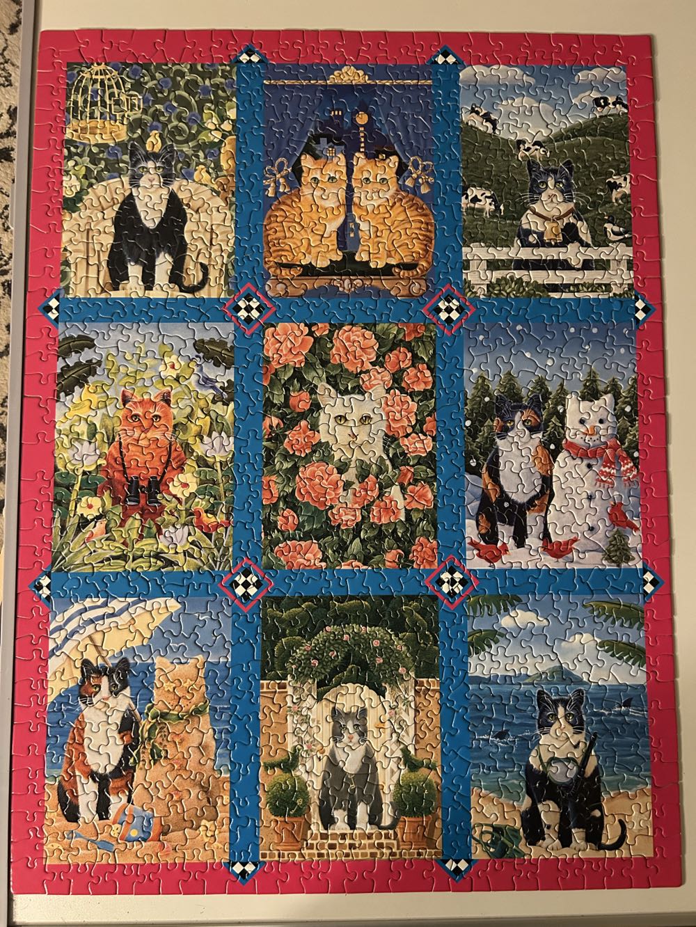 Cat Quilt - Great American Puzzle Factory puzzle collectible [Barcode 010563080562] - Main Image 2