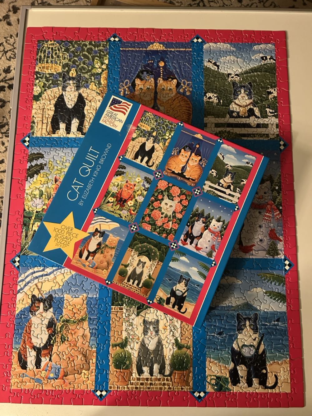 Cat Quilt - Great American Puzzle Factory puzzle collectible [Barcode 010563080562] - Main Image 3