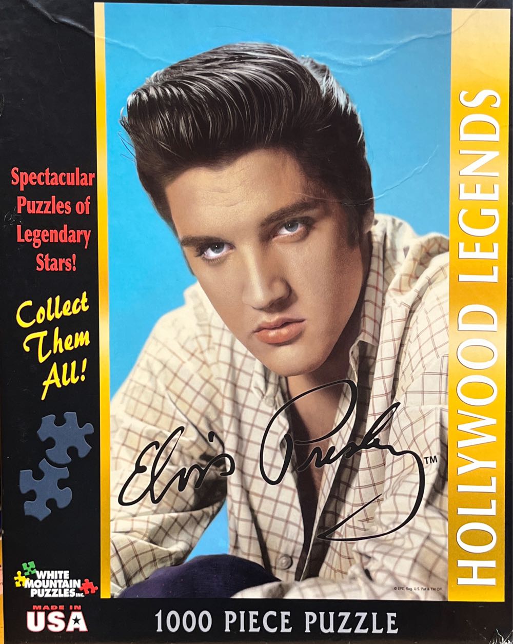 Elvis Presley Hollywood Legends/Sell/Ship - White Mountain Puzzles puzzle collectible [Barcode 724819252121] - Main Image 2