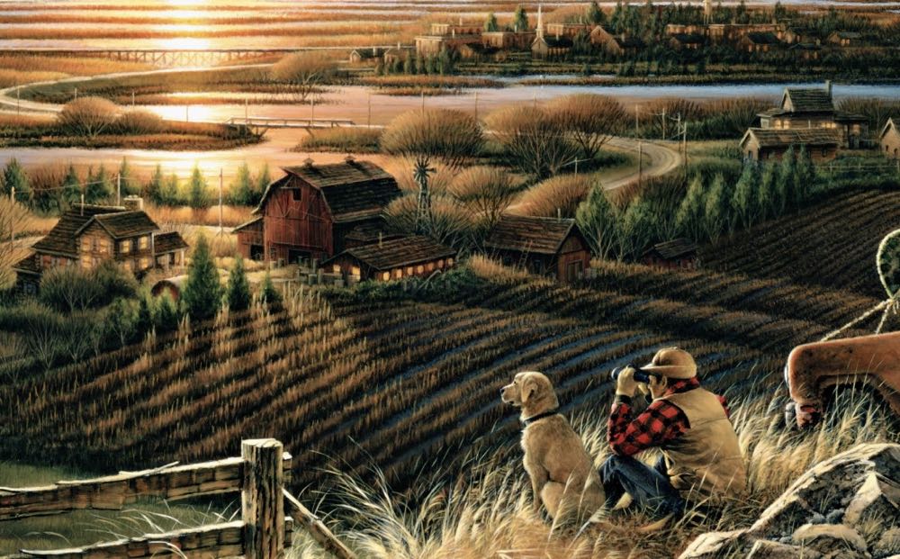 Best Friends - Terry Redlin - White Mountain puzzle collectible [Barcode 724819257751] - Main Image 2