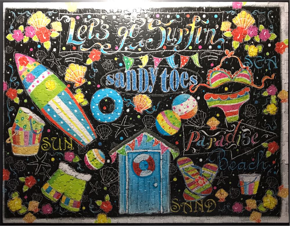 Let’s Chalk-Beach - Ceaco puzzle collectible [Barcode 021081230001] - Main Image 2