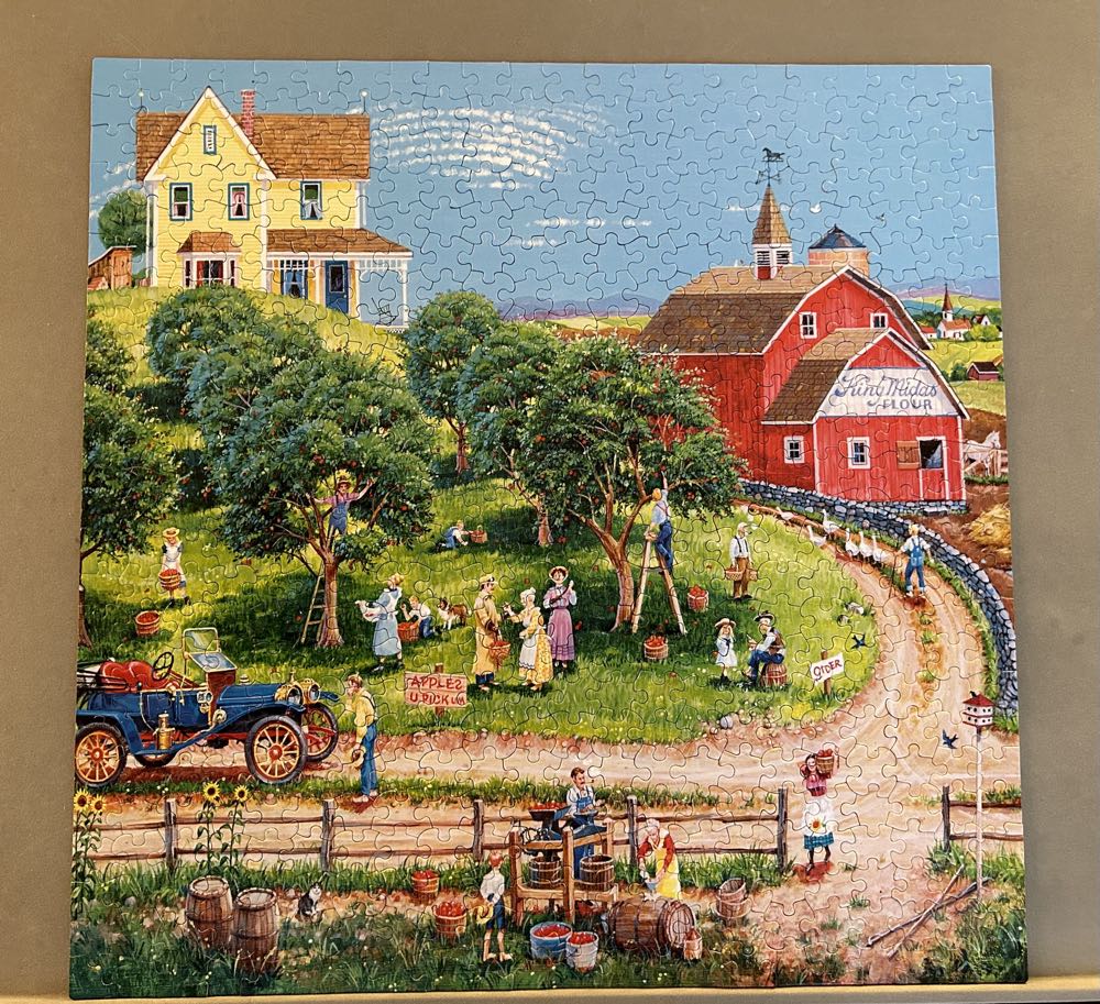 Apple Picking - Ceaco puzzle collectible [Barcode 021081023597] - Main Image 2