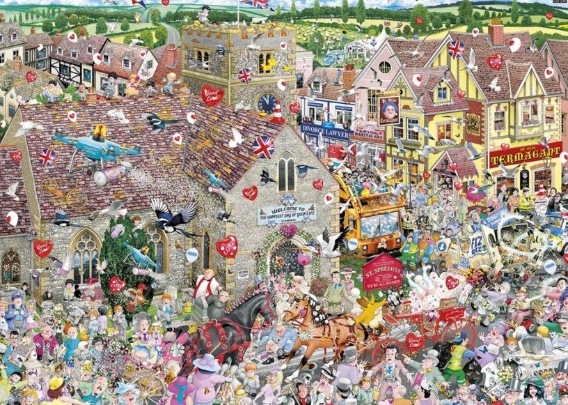 I ❤️ Weddings - Gibsons puzzle collectible [Barcode 5012269070958] - Main Image 2