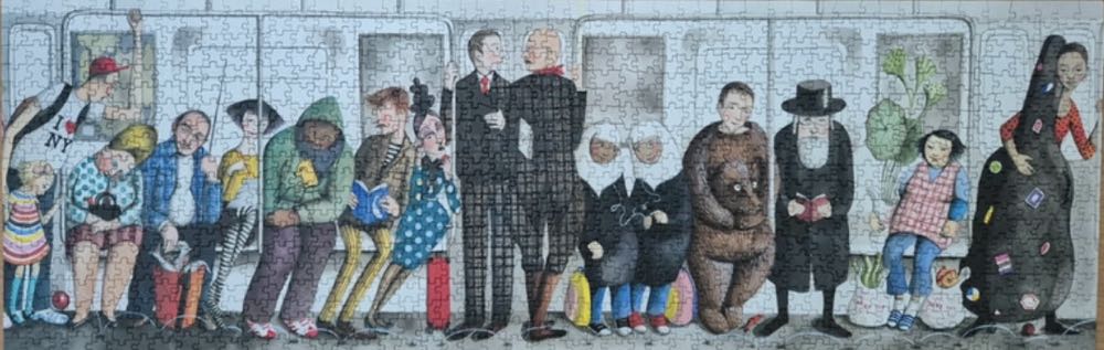 Missed Connections (Verkocht Wendy Badmeisje €15,00) - New York Puzzle Company puzzle collectible [Barcode 819844018511] - Main Image 3