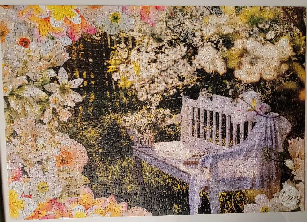 Garden Retreat By Debbie Macomber Piece Puzzle - Old East Main Co puzzle collectible [Barcode 686141448156] - Main Image 2