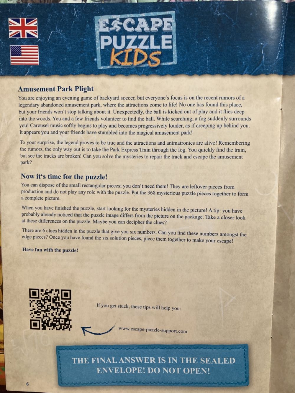 Amusement Park Plight Cheryl Newman  - Ravensburger puzzle collectible [Barcode 4005556129362] - Main Image 4