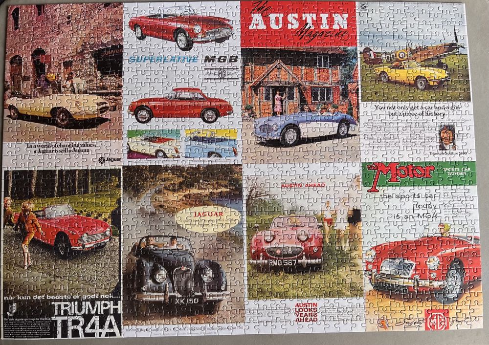 Great British Sports Cars 1950’s-1970’s - Gibsons puzzle collectible [Barcode 5012269060485] - Main Image 2