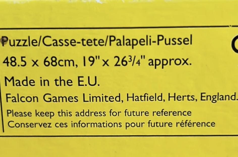 Safari Park - Falcon de luxe puzzle collectible [Barcode 5011145033391] - Main Image 4