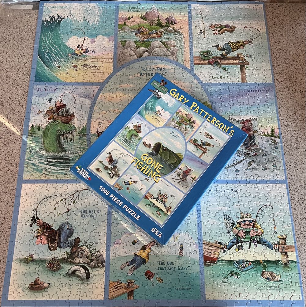Gary Patterson’s Gone Fishing  (Item#696S) (2010) - White Mountain Puzzles, Inc. puzzle collectible [Barcode 724819252794] - Main Image 3