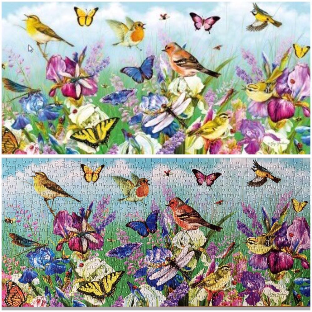 Butterflies & Blooms - Gibsons puzzle collectible [Barcode 5012269040197] - Main Image 2