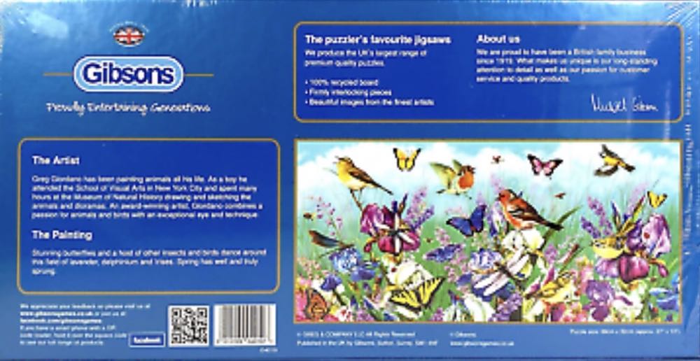 Butterflies & Blooms - Gibsons puzzle collectible [Barcode 5012269040197] - Main Image 3