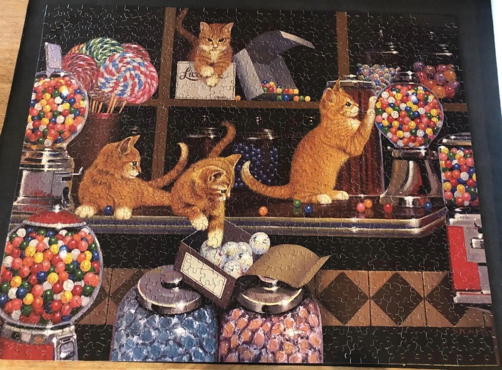 Candy Store Cats*- 392, 5/3/23-SOLD - White Mountain puzzle collectible - Main Image 3