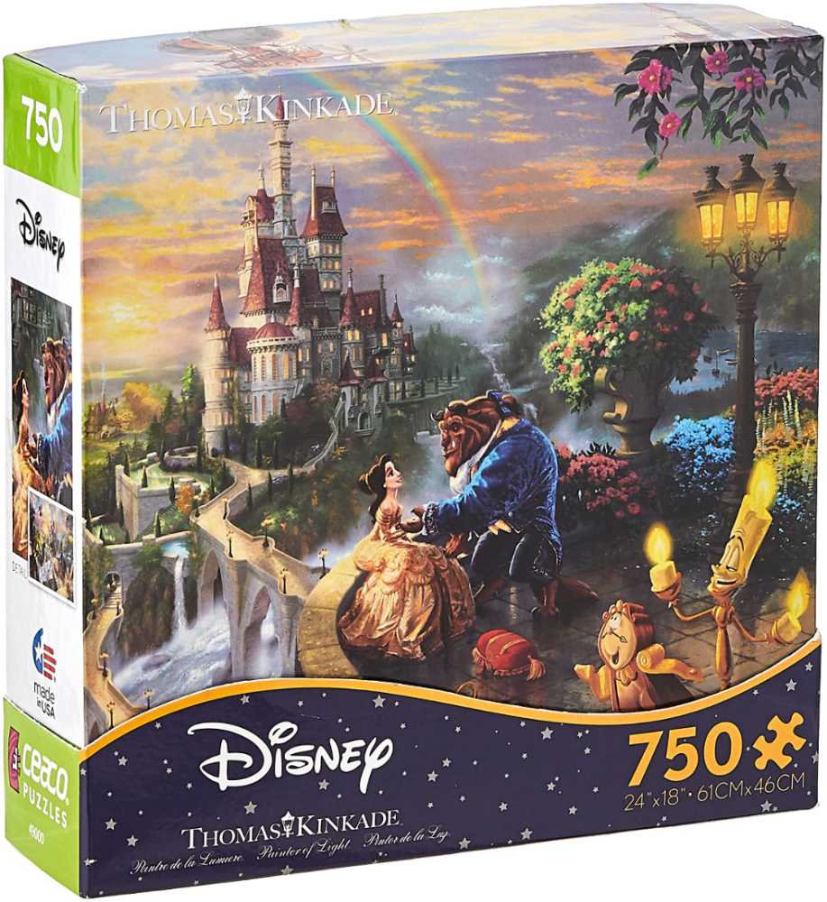 Thomas Kincaid - Beauty And The Beast Falling In Love - Ceaco 🇺🇸 puzzle collectible [Barcode 021081290333] - Main Image 3
