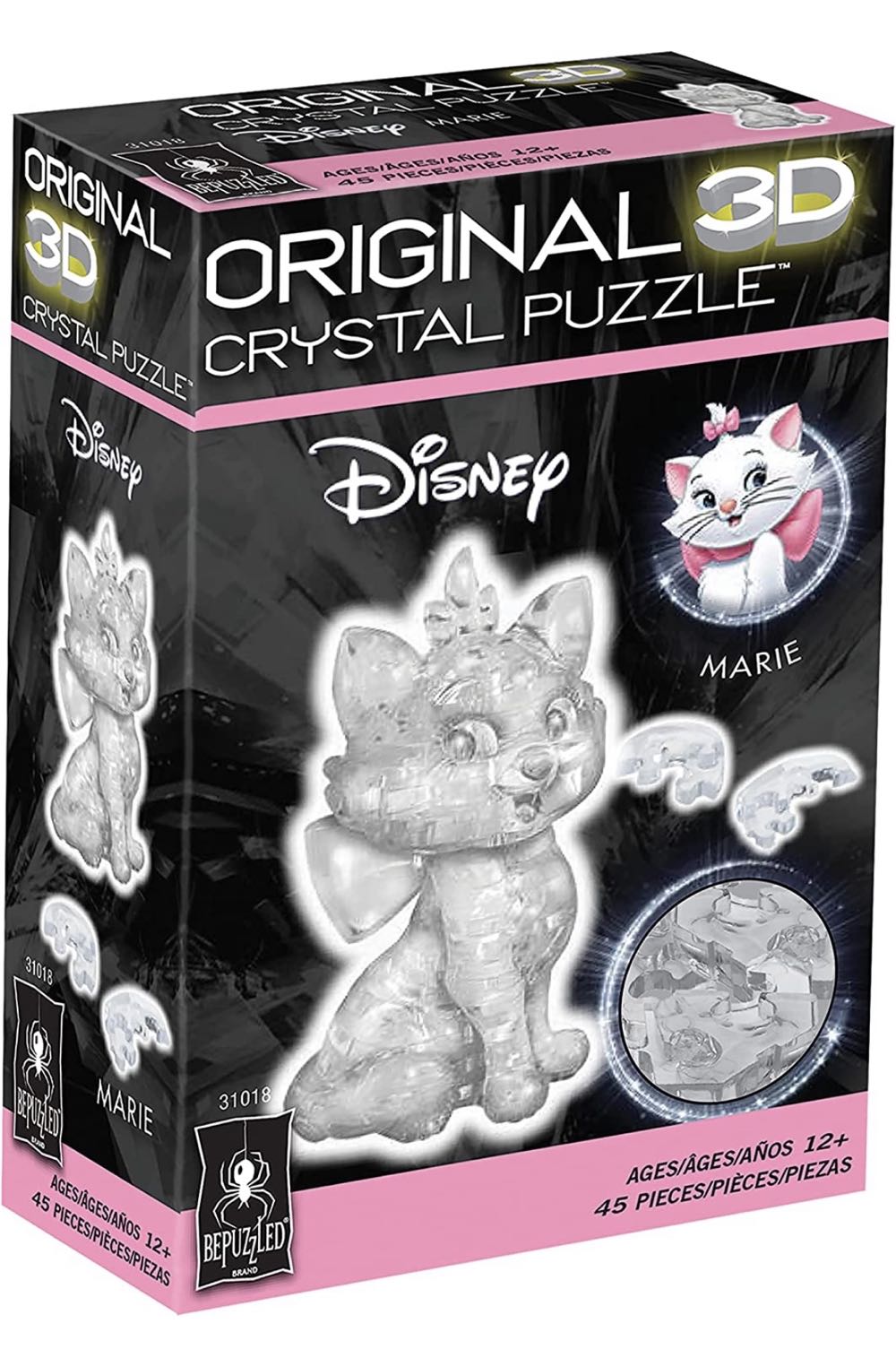 3D Crystal Puzzle Marie - Bepuzzled puzzle collectible [Barcode 3024442310180] - Main Image 2