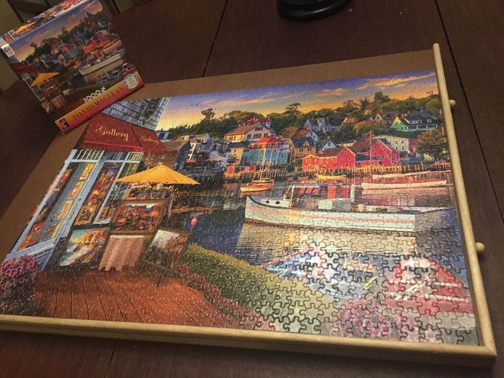 Harbor Town - Ceaco puzzle collectible [Barcode 0021081332002] - Main Image 2